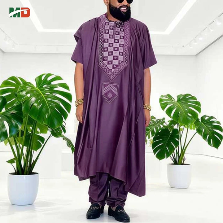 MD African For Men Traditional 3PCS Outfit