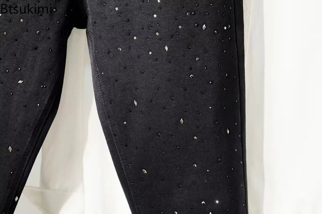 New Men's Black Jeans Fashion