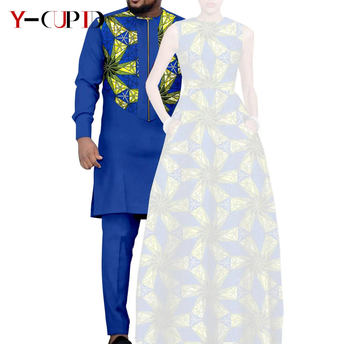 African Dresses for Women Matching Couple Outfits