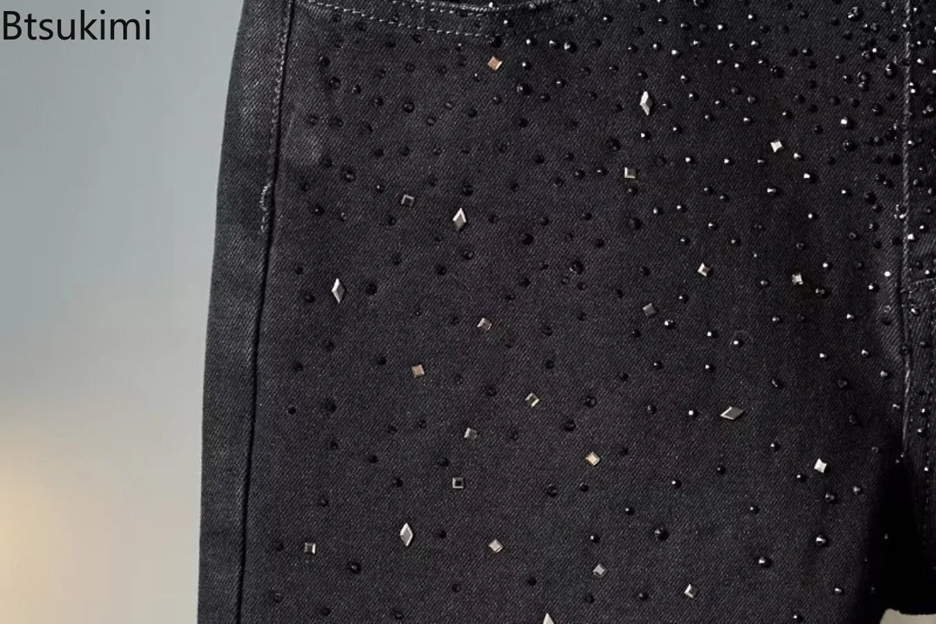 New Men's Black Jeans Fashion