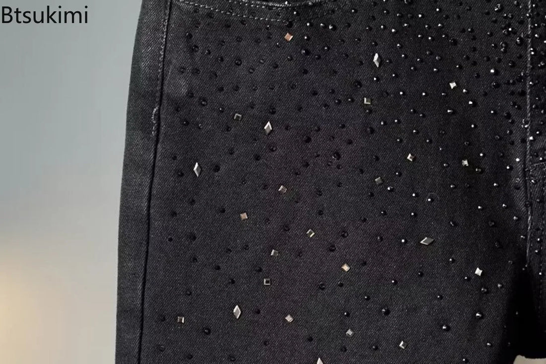 New Men's Black Jeans Fashion