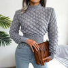 2025 Autumn Winter Women Casual Hollow Out Long Sleeve Crop Top