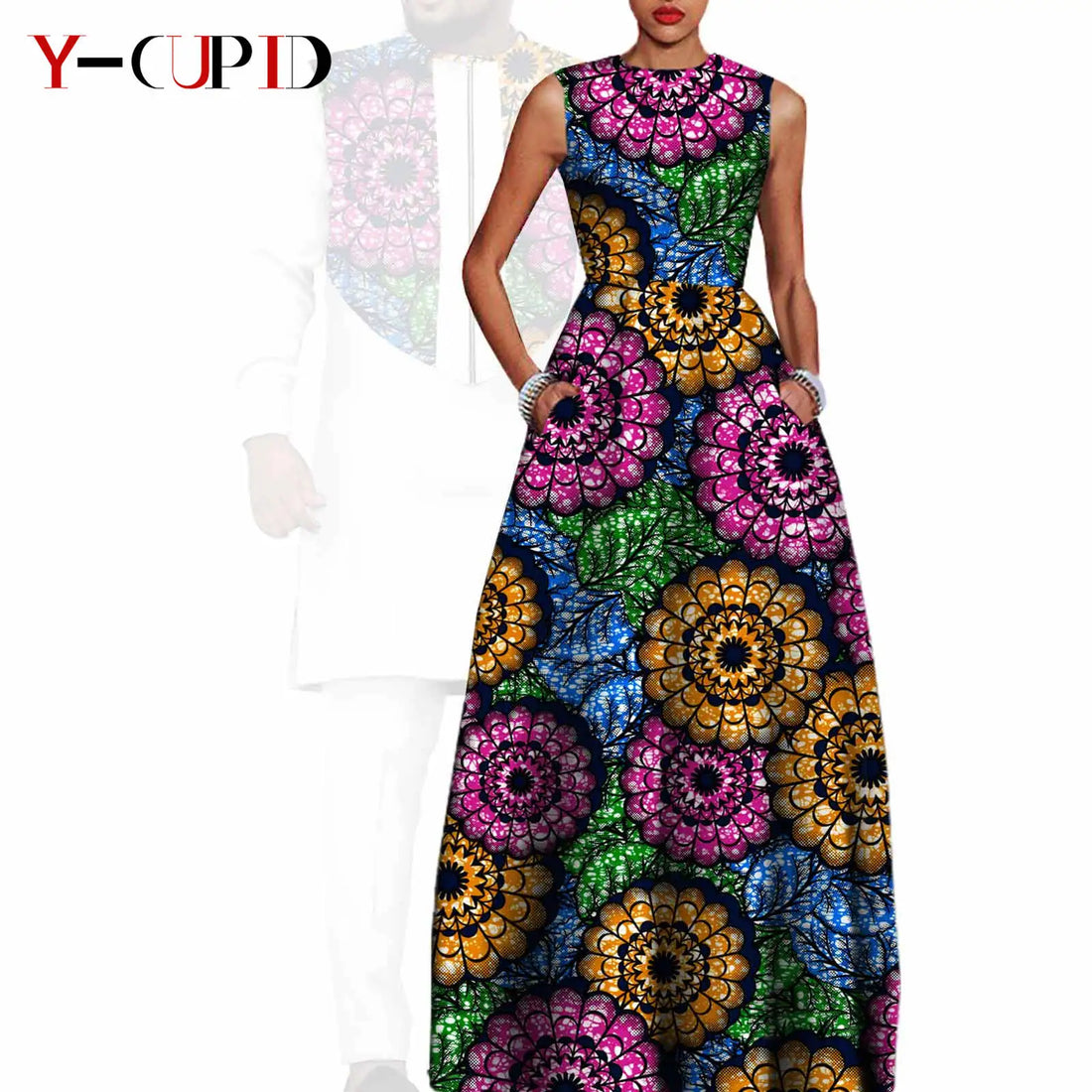 African Dresses for Women Matching Couple Outfits