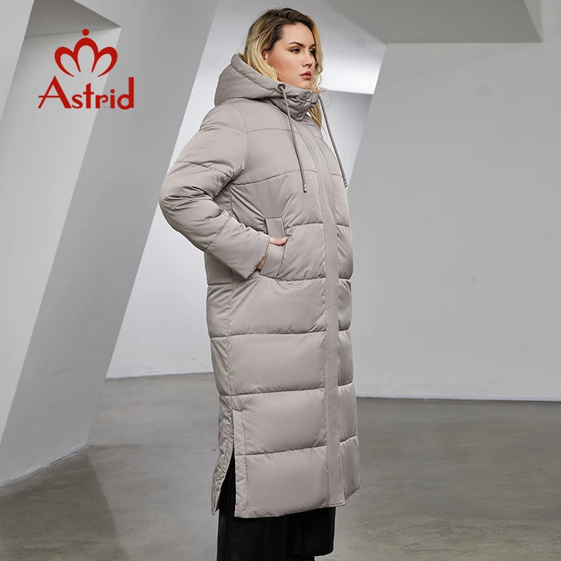 Astrid Winter Jacket Women  Warm Fashion Stitching Oversize Hooded  Clothing
