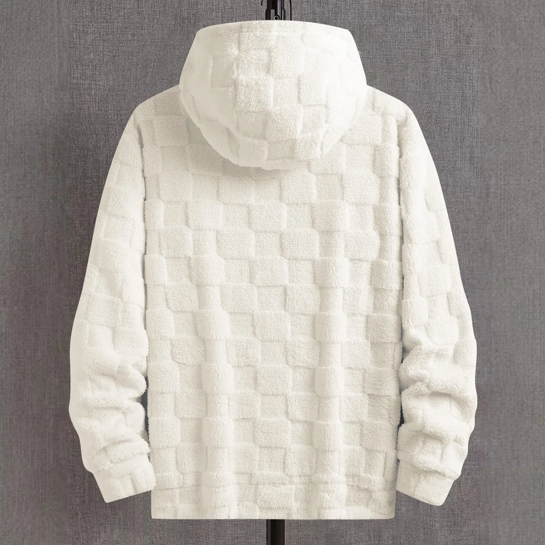 Men's autumn and winter thickened hooded sweatshirt, fashionable cut, suitable for daily outings, sports, shopping, travel