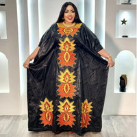 Women's Embroidered Abaya Gown – Plus Size