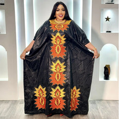 Women's Embroidered Abaya Gown – Plus Size