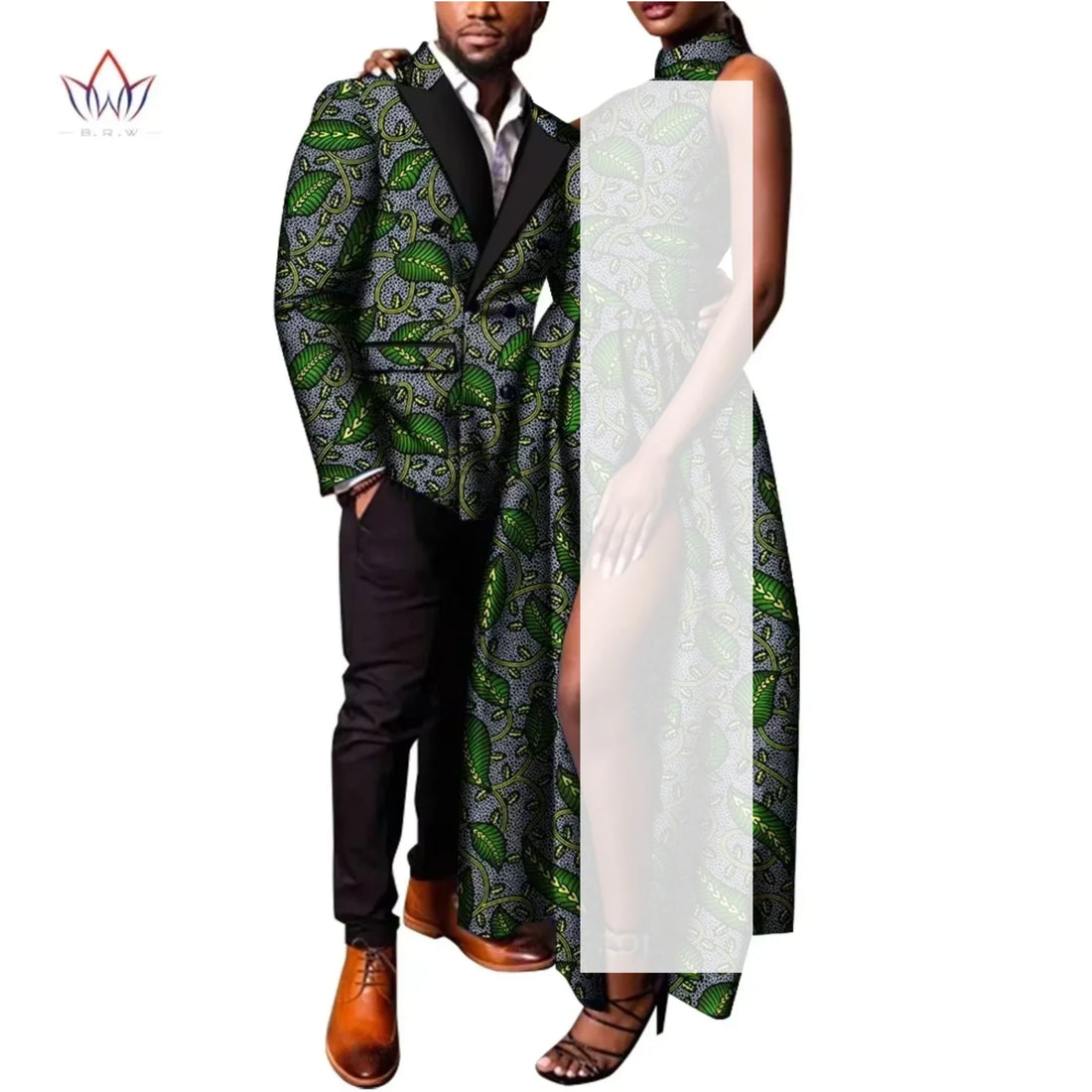 BintaRealWax African Couple Clothing for Lover