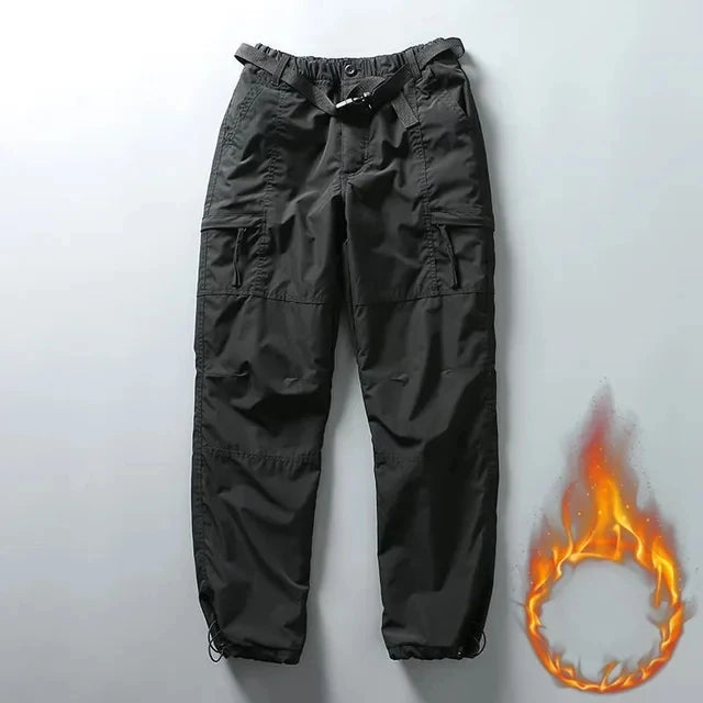 Tooling Pants Thick Waterproof Fleece Cargo Pants Men