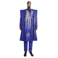 Men's Dashiki Robe Set – Embroidered 3-Piece