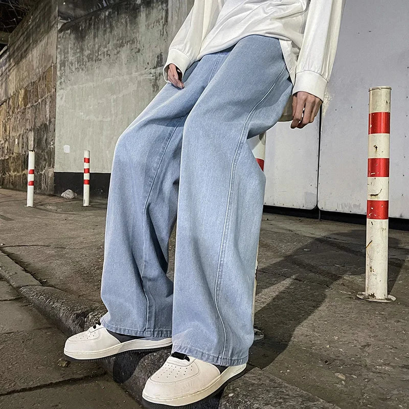 New Streetwear Loose Jeans Men