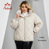 Astrid Women's Jacket Winter 2023 Plus Size Bio Down Jackets Hooded Quilted Cotton Coat Women Parka Female Clothing Split Hem