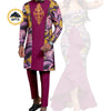 Dashiki African Women Mermaid Dresses Matching Men Outfits