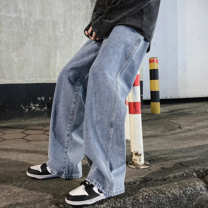 New Streetwear Loose Jeans Men