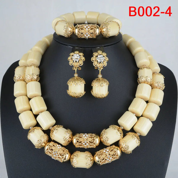 Nigerian Wedding Bead Set - Front View | ARINZE