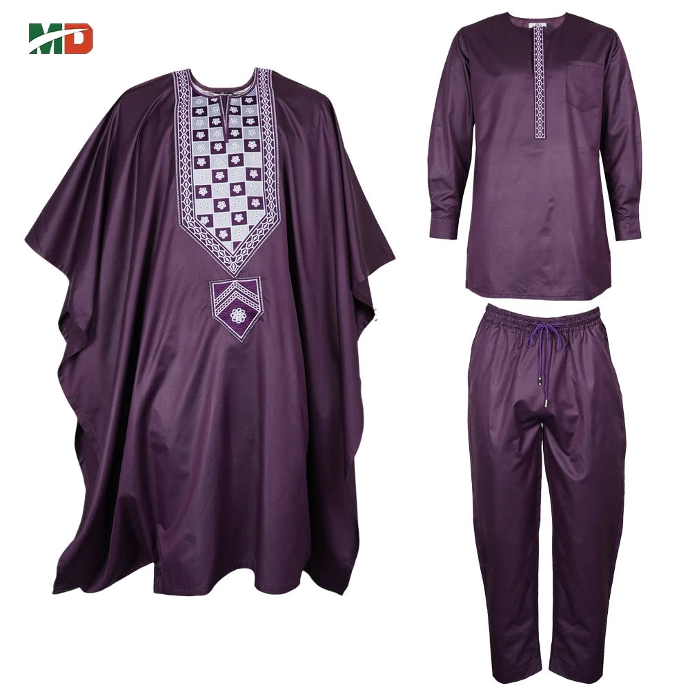 MD African For Men Traditional 3PCS Outfit