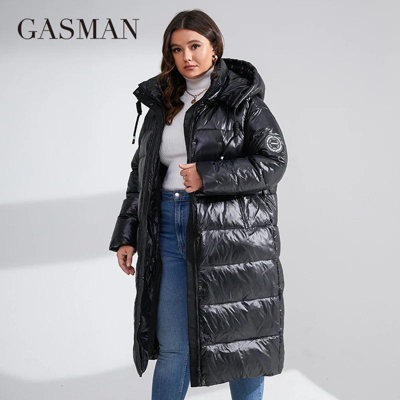 Winter Parkas Women Warm Long Classic zipper Lacing Design