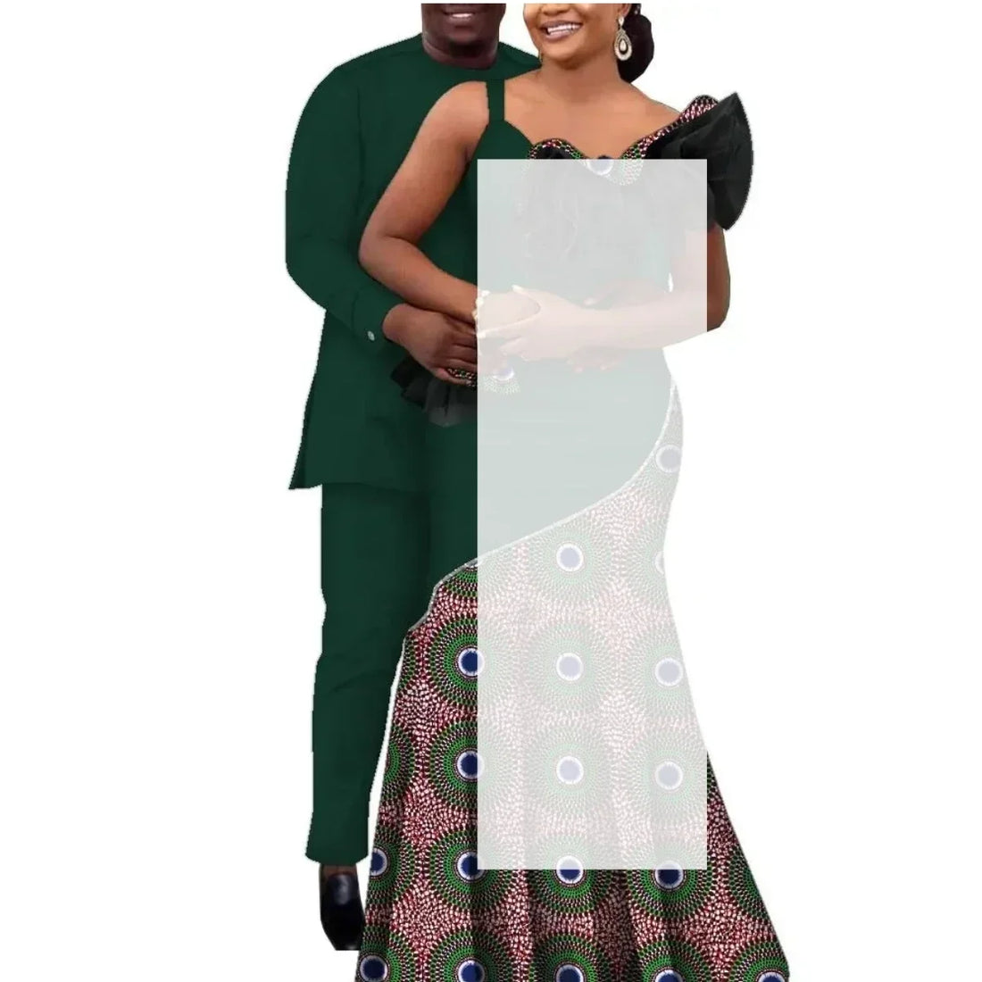 African Couple Clothes African Strap Dresses