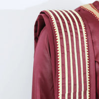 Men's Red Agbada Suit – Embroidered Robe