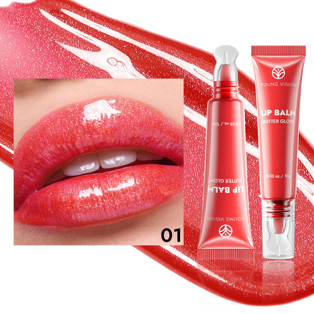 Modular Plug Hose Lip Gloss Moisturizing Lip Gloss 6 Colors Optional