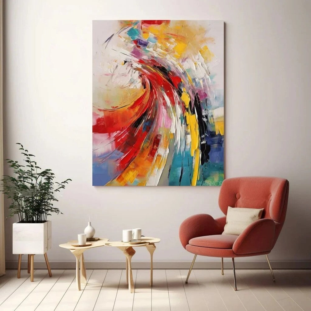 Handmade Oil Painting Canvas Wall Art Decoration Hand Painted Modern Abstract For Living Room