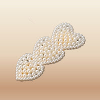 Pearl Beaded Hair Clips - Korean Style Barrettes in A 10