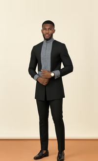 Men's royal kaftan agbada set - Style 27
