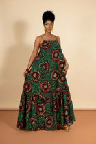 African Print Maxi Dress - Vibrant Summer Style