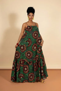 African Print Maxi Dress - Vibrant Summer Style - view 2