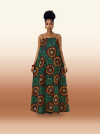 African Print Maxi Dress - Vibrant Summer Style