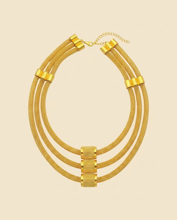 Ethiopian Gold-Plated Jewelry Set - Multi-Layer