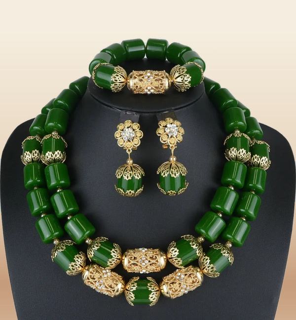 Nigerian Luxury Coral Wedding Beads - Statement in Item