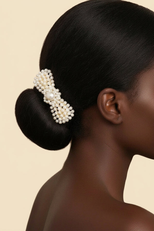 Pearl Beaded Hair Clips - Korean Style Barrettes in B12