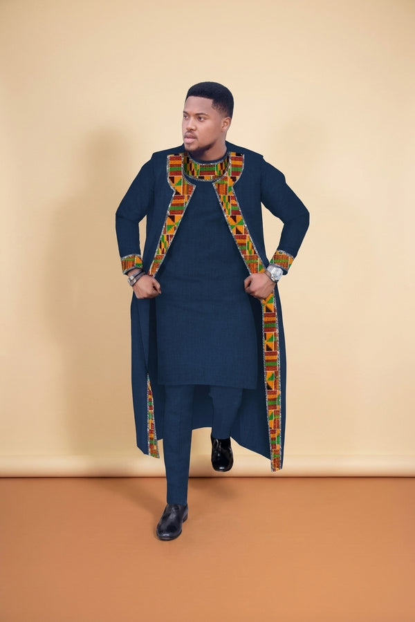 Agbada 3-Piece - Navy - view 2