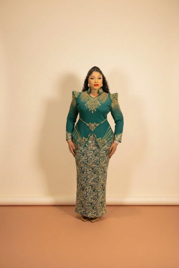 Luxury African Gown - Green - view 2