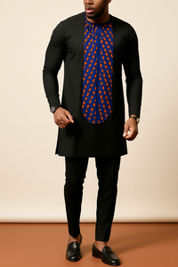 His & Hers Ankara Gown and Shirt Set