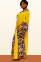 Leopard Print Dashiki Dress