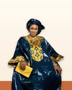 Women's Bazin Riche Gown – Long Embroidered