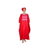 His & Hers Agbada Set – 3-Piece Bazin