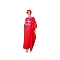 His & Hers Agbada Set – 3-Piece Bazin