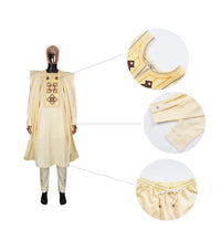 Men's Yellow Embroidered 3-Piece Set