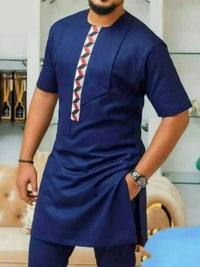 Men's Short Sleeve Set – Summer Print