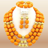 Traditional Nigerian Coral Beads - Grand Bridal in Orange
