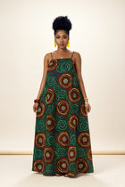 African Print Maxi Dress - Vibrant Summer Style