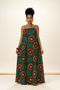 African Print Maxi Dress - Vibrant Summer Style