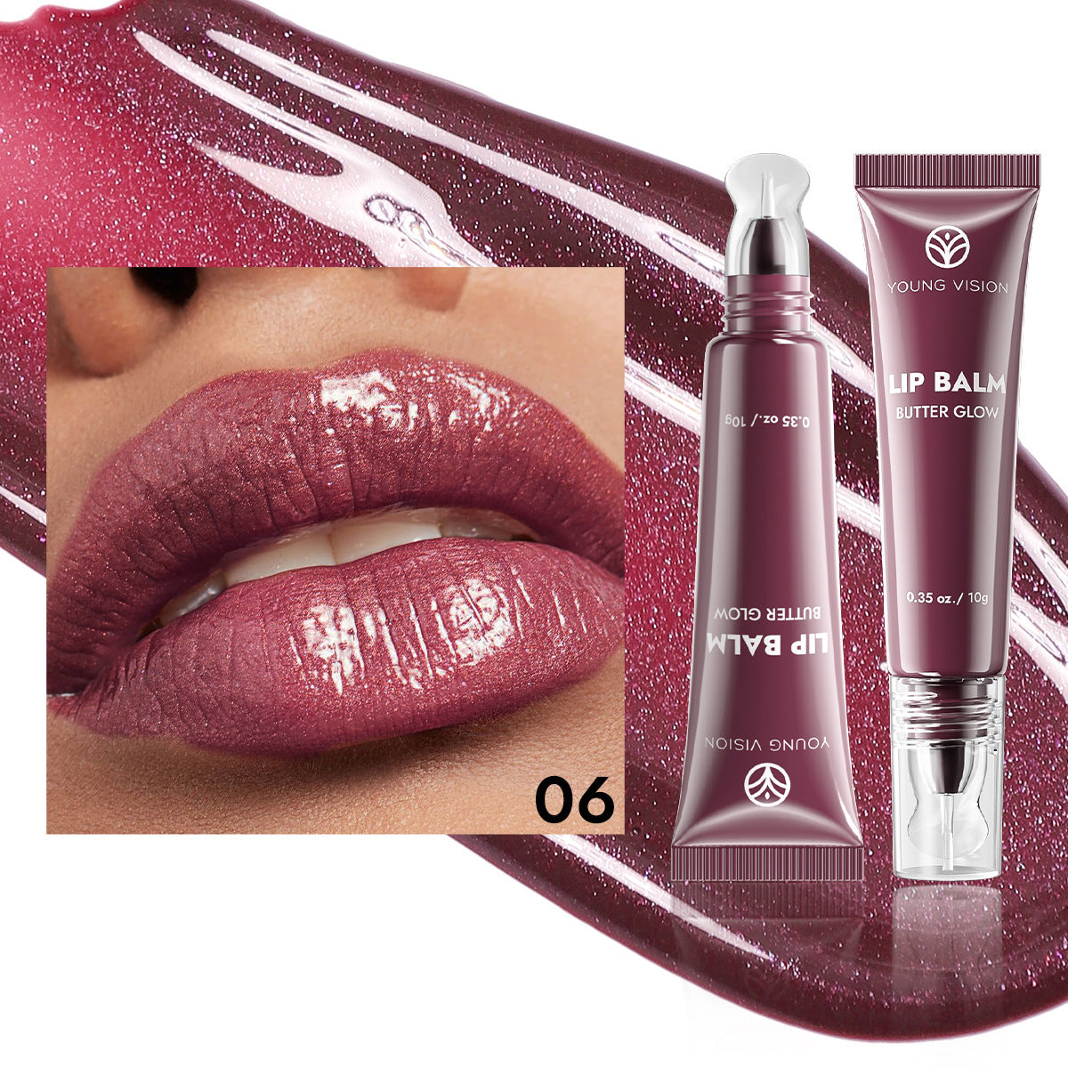 Modular Plug Hose Lip Gloss Moisturizing Lip Gloss 6 Colors Optional