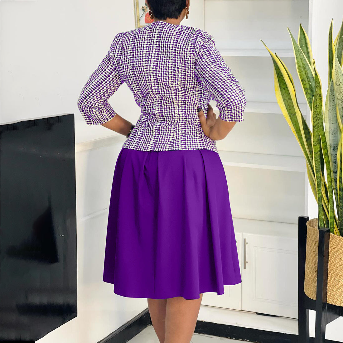 Winter Fashion Long Sleeve Coat Vest Skirt