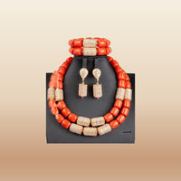 Traditional Nigerian Coral Beads - Grand Bridal in Coral 13