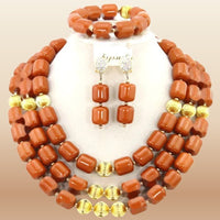 Traditional Nigerian Coral Beads - Grand Bridal in Coral 16