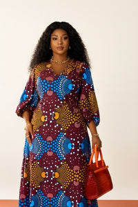 African Print Maxi Dress - Bold Summer Statement